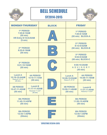 Bell Schedule